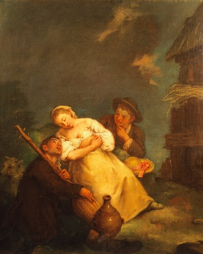 Peasant scene by Pietro Longhi