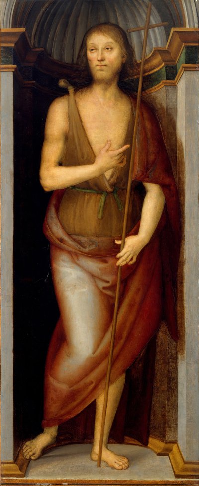 Saint John the Baptist, Saint Lucy by Pietro Perugino