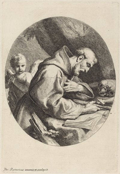 Saint Francis by Pietro Antonio Rotari
