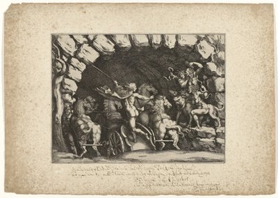 Pluto Enters the Underworld by Pietro Sante Bartoli