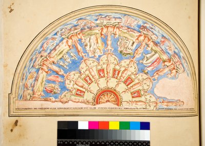 Design for a ceiling lunette by Pietro Santi Bartoli