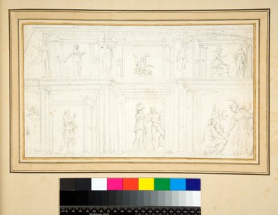 Fragment of a Wall Painting by Pietro Santi Bartoli