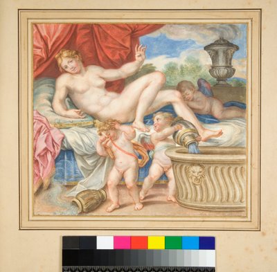 Recumbent Danae with the Cupids by Pietro Santi Bartoli