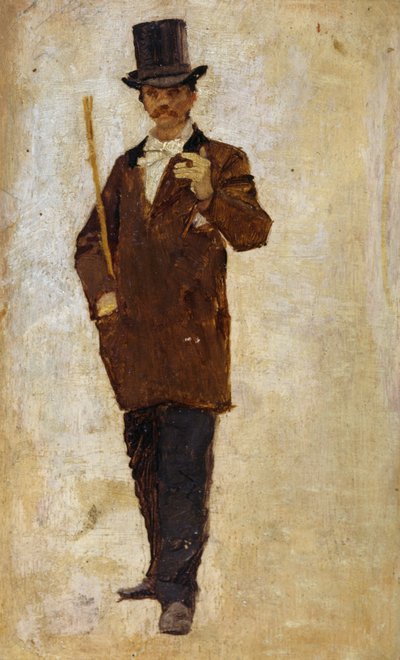 Man wearing top hat by Pietro Scoppetta