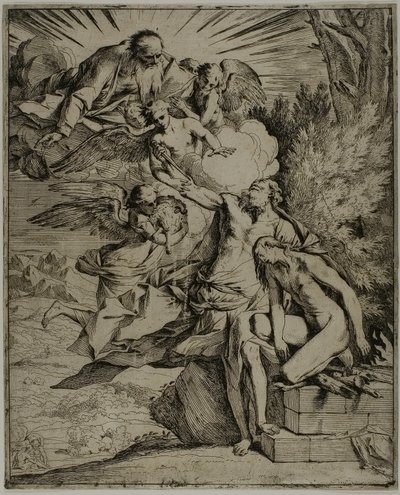 The Sacrifice of Isaac by Pietro Testa