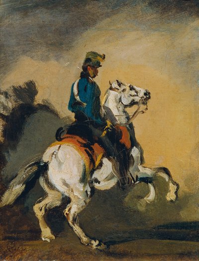 Austrian Hussar by Piotr von Michalowski