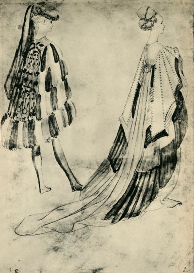 Gentleman and Lady in Court Costume, c1420-1455, 1943 by Antonio Pisanello
