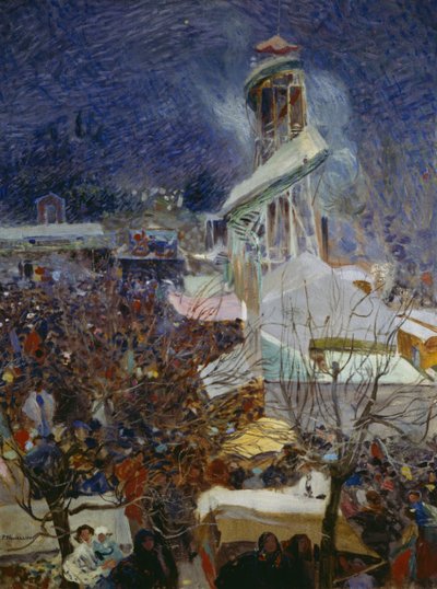 Fair at Pietrasanta by Plinio Nomellini