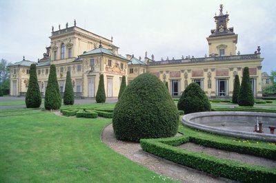 Exterior View of Palace and Gardens by Polish School
