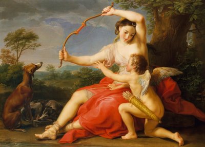 Diana and Cupid by Pompeo Batoni