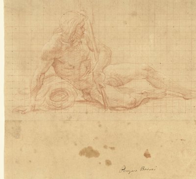 Reclining river god by Pompeo Batoni
