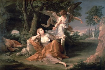 Hagar in the Desert by Pompeo Girolamo Batoni