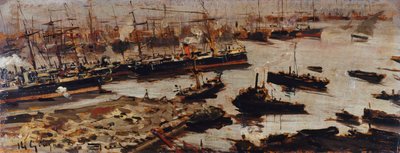 Genoa Port by Pompeo Mariani