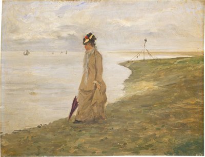 Woman by the Seaside by Possibly French 19th Century