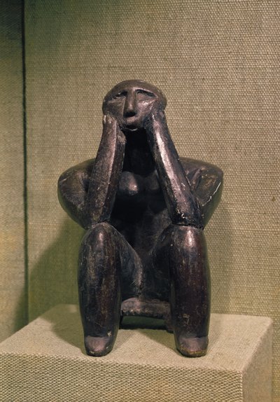 Thinker of Cernovoda, Hamangia Culture, c.5000 BC by Prehistoric