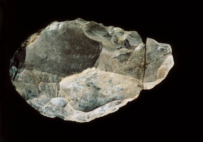 Double-sided Flint, Upper Paleolithic by Prehistoric Prehistoric