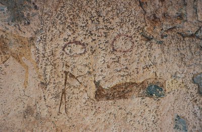 Human figures (cave painting) by Prehistoric Prehistoric
