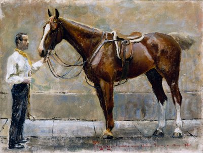 Horse and Groom by Prince Paul Petrovic Troubetzkoy