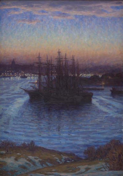 Ships in Winter by Prince of Sweden Eugen