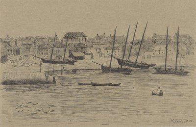 Fishing Village St. Ives by Prosper Alphonse Isaac