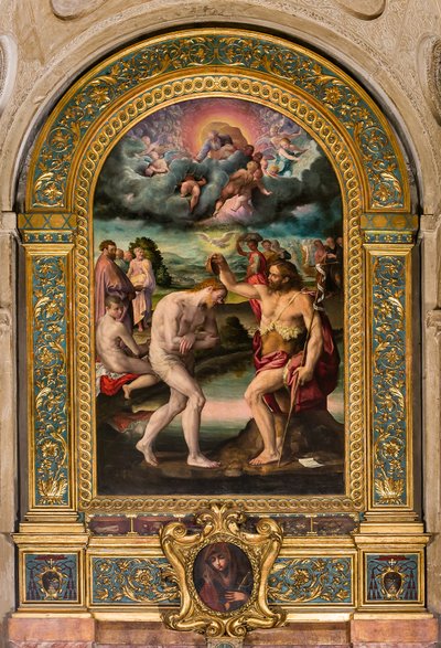 The Baptism of Christ by Prospero Fontana