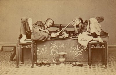 Opium Smokers by Pun Lun