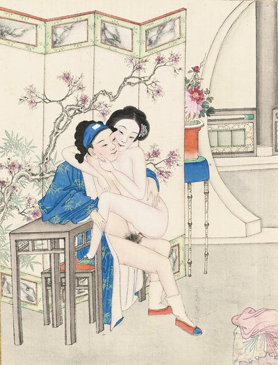 Erotic Painting by Qing Dynasty Chinese School