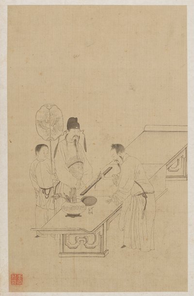 Figures by Qing Dynasty Chinese School