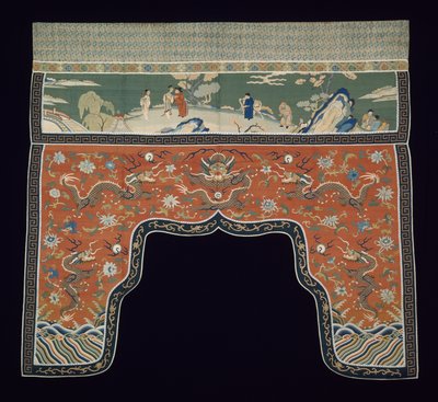 Valance by Qing Dynasty Chinese School