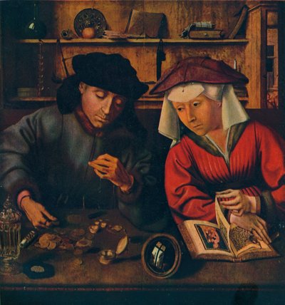The Moneylender and his Wife by Quentin Metsys I