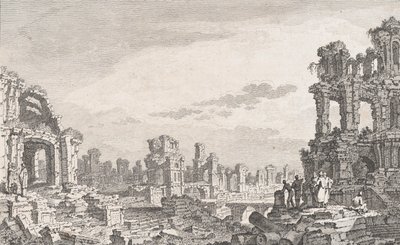 Ruins of Cumae, 18th century by Quentin Pierre Chedel