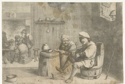 Violinist in a Tavern by Quirin Boel