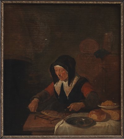 Old Woman at her Meal by Quiringh Gerritsz van Brekelenkam