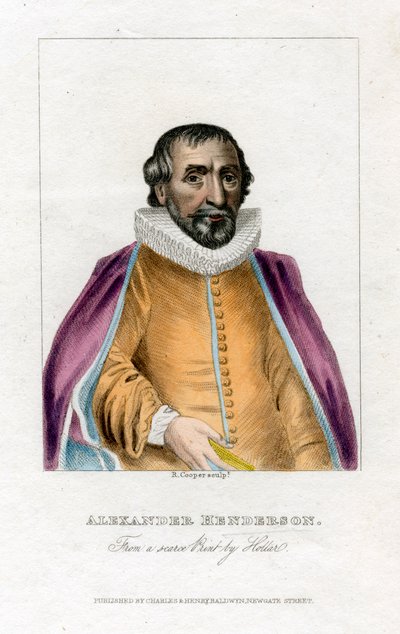 Alexander Henderson, Scottish Theologian, Early 19th Century by R. Cooper