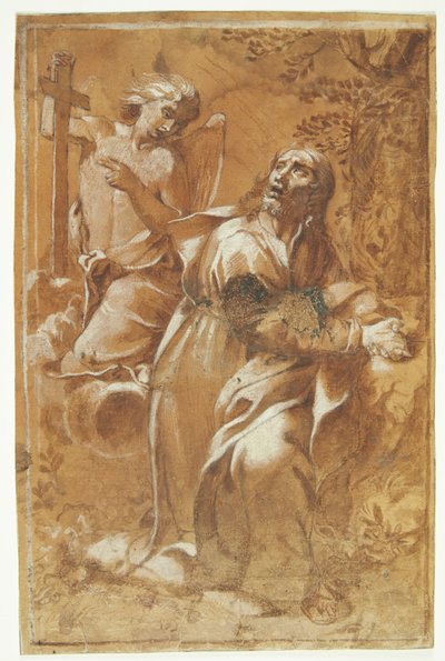 Jesus in the Garden of Gethsemane by Raffaellino dal Colle