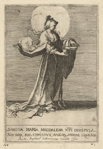 Saint Mary Magdalene by Raffaello Schiaminossi, after Lucas van Leyden