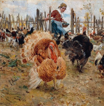 Meal of Turkey by Raffaello Sorbi
