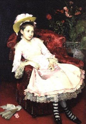 Young Lady in Pink by Raimundo de Madrazo y Garreta