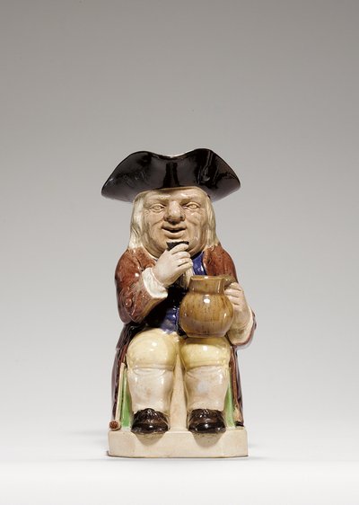 Staffordshire Creamware Toby-jug by Ralph Junior Wood