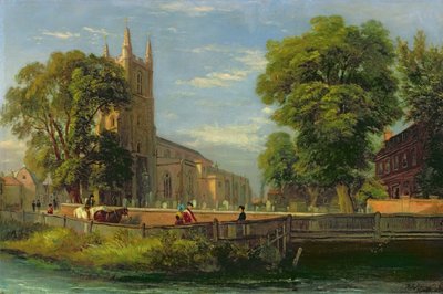 Croydon Parish Church by Ramsay Richard Reinagle