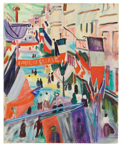 14th July in Le Havre by Raoul Dufy