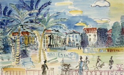 Elegants at the Park by Raoul Dufy
