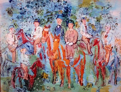 Horsemen in the Woods by Raoul Dufy