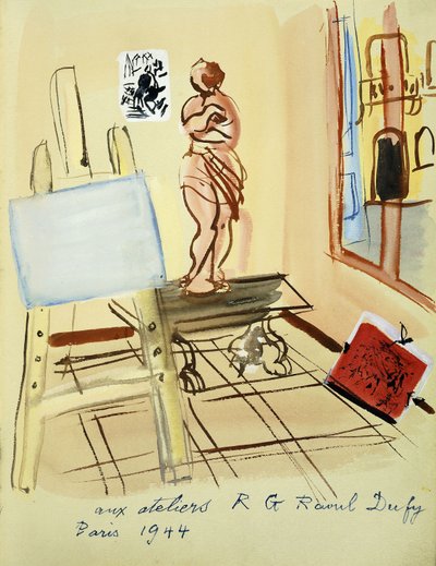 In the Studio by Raoul Dufy