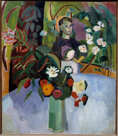 Jeanne in the Flowers by Raoul Dufy