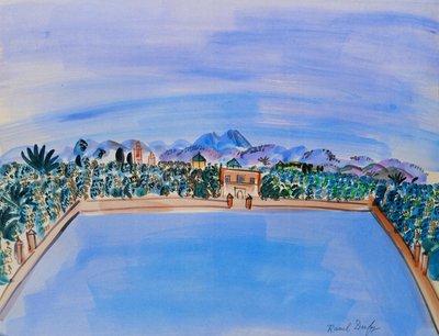 The Basin, Menara Garden, Marrakech by Raoul Dufy