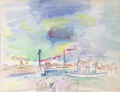 The Old Port of Marseilles by Raoul Dufy