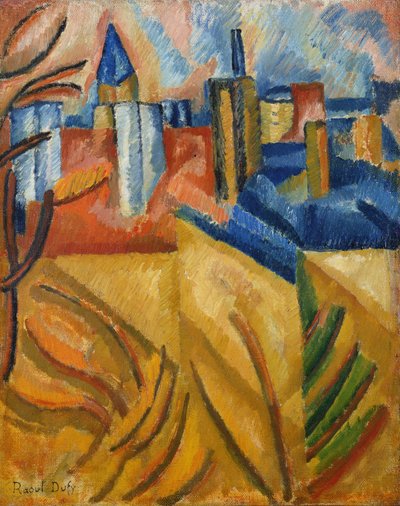 The Roofs Seen From Rue Seguier by Raoul Dufy