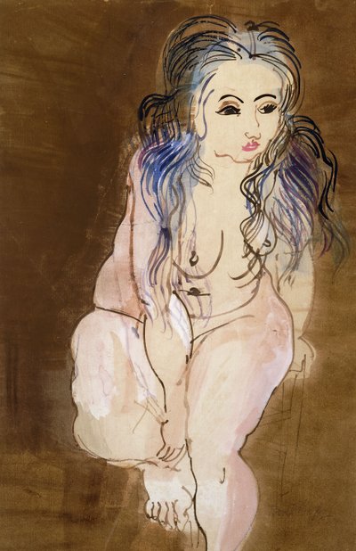 Nude Woman Seated by Raoul Dufy