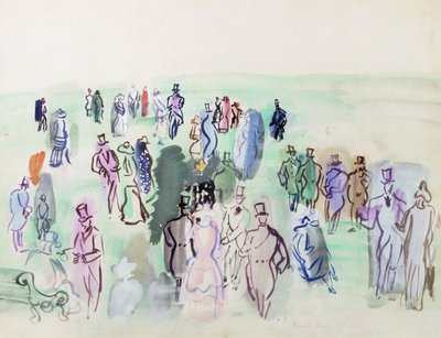 On the Lawn by Raoul Dufy